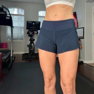 Lululemon Speed Up Mid-Rise Lined Short 4", Size 6, True Navy